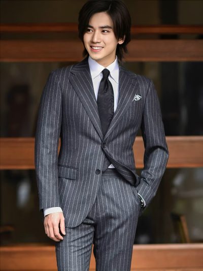 ÁO VEST XÁM SỌC VẢI CAO CẤP CHỈNH SỬA MIỄN PHÍ