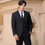 BỘ VEST ĐEN TRẺ TRUNG SINH VIÊN HỌC SINH CO GIẢN
