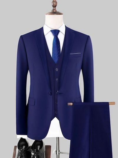 BỘ VEST XANH 1 NÚT