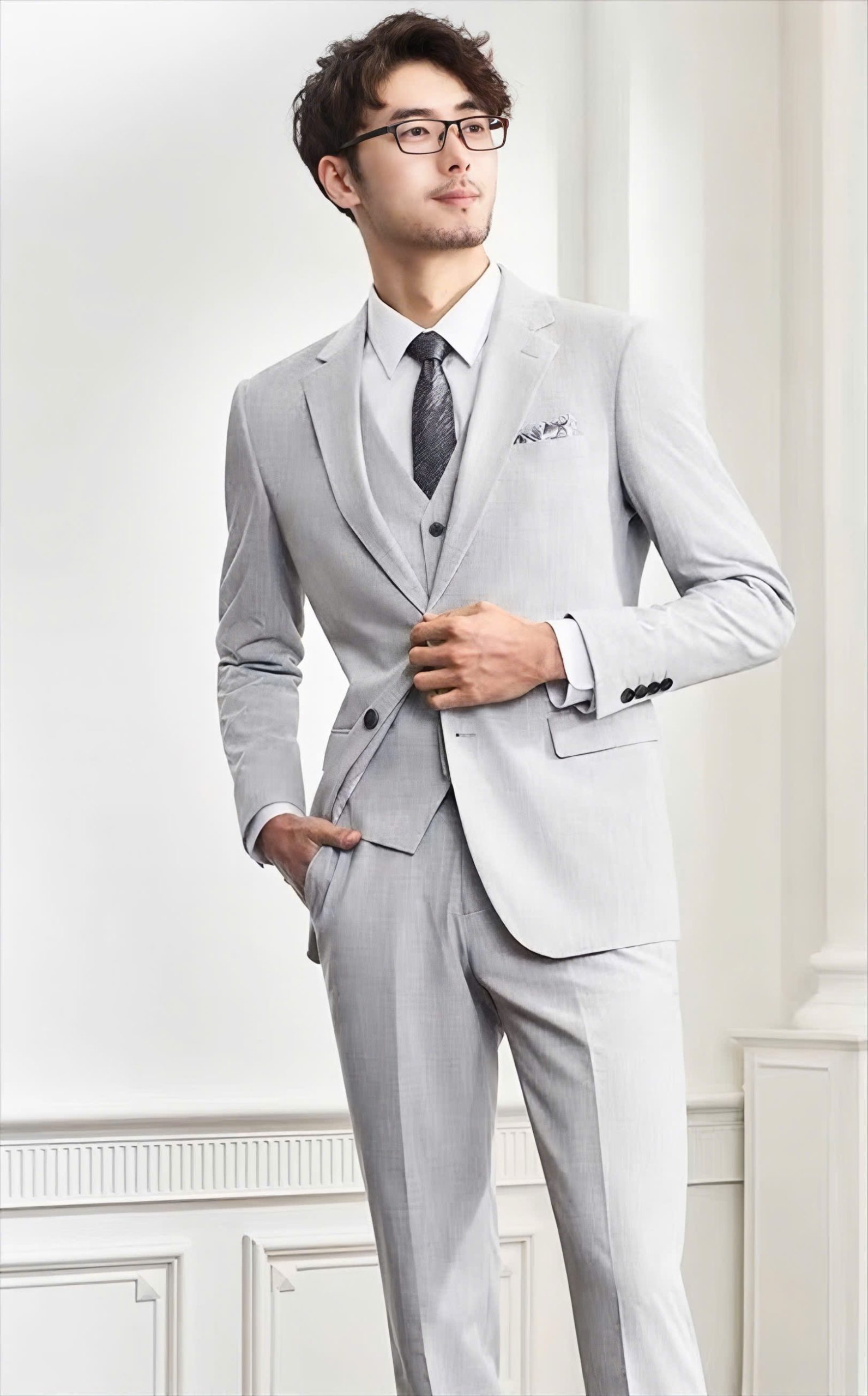 ÁO VEST XÁM CAO CẤP CÂN CHỈNH MIỄN PHÍ - Ảnh 3