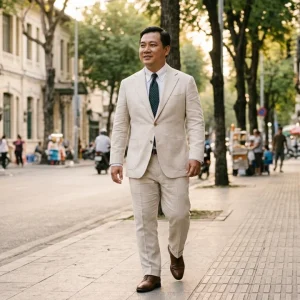 Vest Bigsize Màu Sáng (Be, Kem) Cho Người Trên 95kg: Mặc Sao Cho Gọn Và Sáng?