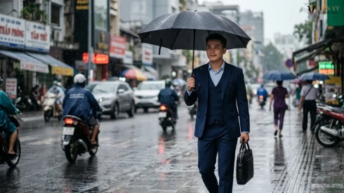 Vest Công Sở Mùa Mưa TPHCM: Chọn Vải Ít Nhăn